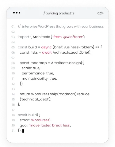 Enterprise WordPress Development Agency - WLC